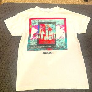 NEFF INC Colored Palm Tree Tee Size Small- 100% Cotton